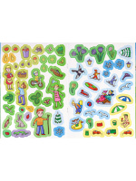 Раскраска А4  8стр. с наклейками "Раскрась и наклей. Времена года"