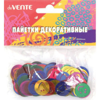 Пайетки  декоративные "Смайлики" 14гр, пакет 16*16см