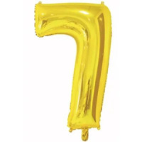 Шар фольга 26" ЦИФРА 7  26" Gold