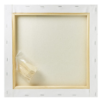 Холст на подрамнике 30*30см, хлопок 100%, среднее зерно, 330гр/м, акрил, белый