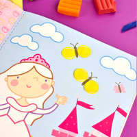 Раскраска "Пластилиновые раскраски. Единороги и принцессы" А4 16стр.