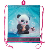 Мешок для обуви 1 отд, 400*470 Yummy Panda", верев.завязки, сетка д/ветиляции