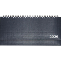 Планинг дат. 2026г, 294*142мм 64л., тв. обл. Lancaster синий, евро спираль