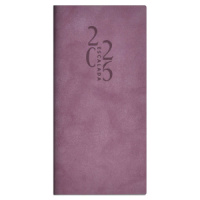 Еженедельник дат. 2026г (80*165мм) 64л., кожзам., мягк.пер. "Тиволи глосс сиреневый"