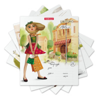 Тетрадь А5 24л лин. Erich Krause "Девочки-красавицы," MIX-PACK