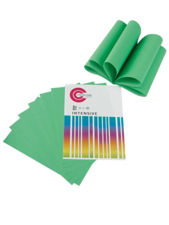 Бумага А4 цветная  50л Color Code ИНТЕНСИВ, зеленая