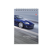 Блокнот А6  40л гребень "Машины" клетка