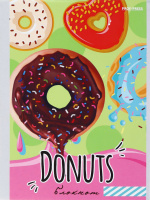 Блокнот А6  24л скоба "Яркие лакомства" клетка