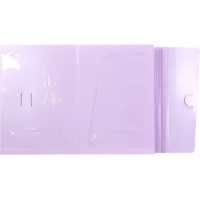 Папка  6 отд. на кнопке, Pastel сиреневая