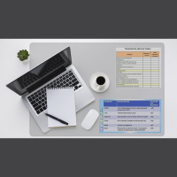 Подкладка д/письма прозрачная матовая, 655*475мм