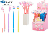 Ручка шариковая "Зайчик" синяя, кор. ассорти, 0,5мм