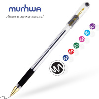 Ручка шар. MC GOLD с рез. 0,5мм черная, штрихкод