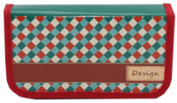 Пенал 2 отд. (190*105) Красно-белая мозаика, ламинат