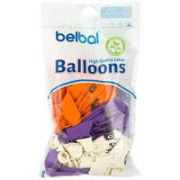 Шар с рисунком 14" Паук с глазами 50 шт. в уп.