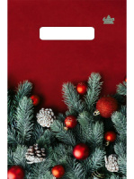 Пакет 30*20см (30мк) с вырубной укрепл. ручкой "Магия цвета" ПВД