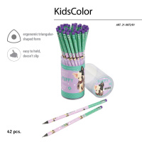 Карандаш ч/гр BV "Kids. Бульдог" грифель 3мм, пластик.корпус, с ластиком, НВ