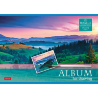 Альбом А4 48л  скрепка "Моменты вдохновения"  пл. 100 гр/м