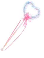 Световая палочка 42см "Сердечко" свет, бат. 3*AG13 в компл.