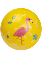 Мяч детский 25см "Фламинго" ассорти  НЕ НАДУТЫЙ