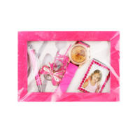 Набор подарочный женский "Ассорти" автомат.ручка,часы со стразами,фоторамка со стразами. брелок