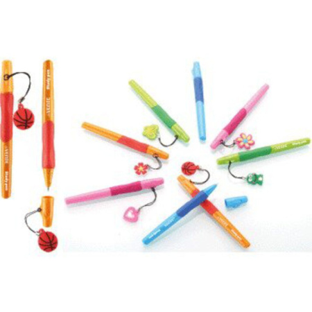 Ручка шар. deVENTE "Study Pen", для левшей, 0,7мм,на масл. осн., синяя, ассорти