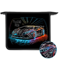 Папка д/тетрад. А5 (240*205*40) 1отд. молния сверху, пластик, фольга "Smart car"