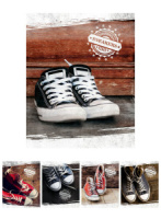 Тетрадь А5 48л кл. Полиграф Принт "Кеды" ассорти, текстура лен