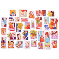 Набор наклеек 107*187мм, 1 л. "Стикеры для телефона. Эстетичное аниме"