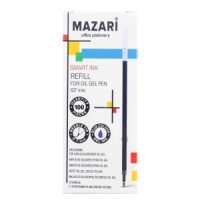 Стержень шар. масл. осн. 107мм, 0,7мм, игольч.након., синий