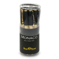 Ручка "Monaco. Черная" шарик., 0,5мм, синие чернила**