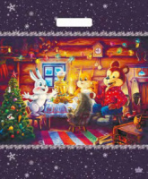 Пакет 45*38см (60мк) с вырубной укрепл. ручкой "В гостях у сказки" ПВД