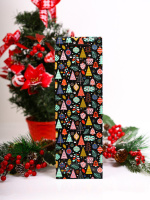 Пакет подар. бум. новогодн. 12*36*8см(под бутылку) 157 гр/м "Новогодняя кутерьма"