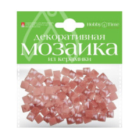 Мозаика декоративная керамическая  8x8мм 100шт розовый