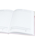 Ежедневник недат. А5 136л., 7БЦ "Минималистичный ежедневник-1" лен, фольга, мат.лам.