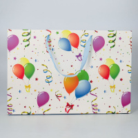 Пакет подар. бумажн. 52*35*17см, 157гр/м Микс