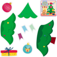 Набор для вырезания и оформления "С праздником!": 4 открытки