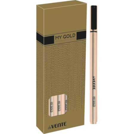 Ручка шар. deVENTE "My Gold", 0,7мм, масл. чернила, синяя