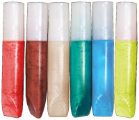 Краска по стеклу с трафаретом    "Бегемотики"