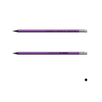 Карандаш Metallic НВ пластиковый с ластиком, тубус