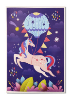 Набор для создания открытки со светодиодными лампочками "Единорог" 14+