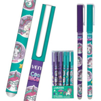 Ручка гелевая стираемая deVENTE "Unicorn" синяя, 0,5мм