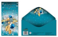 Конверт для денег "Радости и счастья в Новом Году" на склейке Конверт для денег "Радости и счастья в Новом Году" на склейке