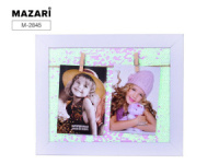 Фоторамка с прищепками 23*28 см, пайетки