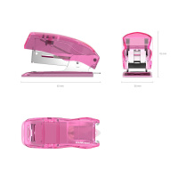 Степлер ЕК №24/6 до 20л. ELEGANCE мини, полупрозрачный