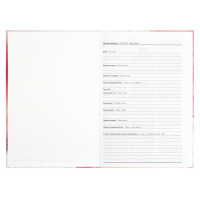 Ежедневник дат. 2026г А5 160л., 7БЦ "Розовая абстракция" мат.лам., тисн.фольгой