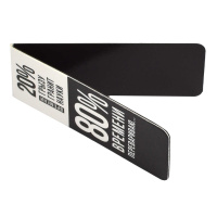 Набор закладок магнитных  4шт., "Проценты" 25*58мм