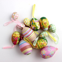 Сувенир пасхальный "Яйцо пасхальное" ассорти с рисунком, разного размера, 12шт