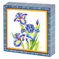 Салфетка "Ирис" 33*33см, 20 шт., 2-х слойная