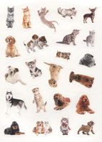 Альбом наклеек А5 8 стр., "100 наклеек. Кошки и собаки"