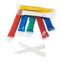 Аппликация из песка Магниты "Дед мороз, снежинка, елочка" 4 шт 4+